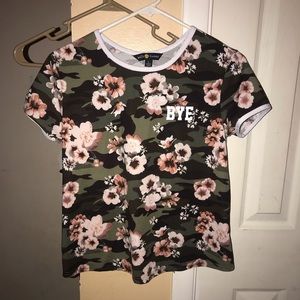 belle tweed camo tee
